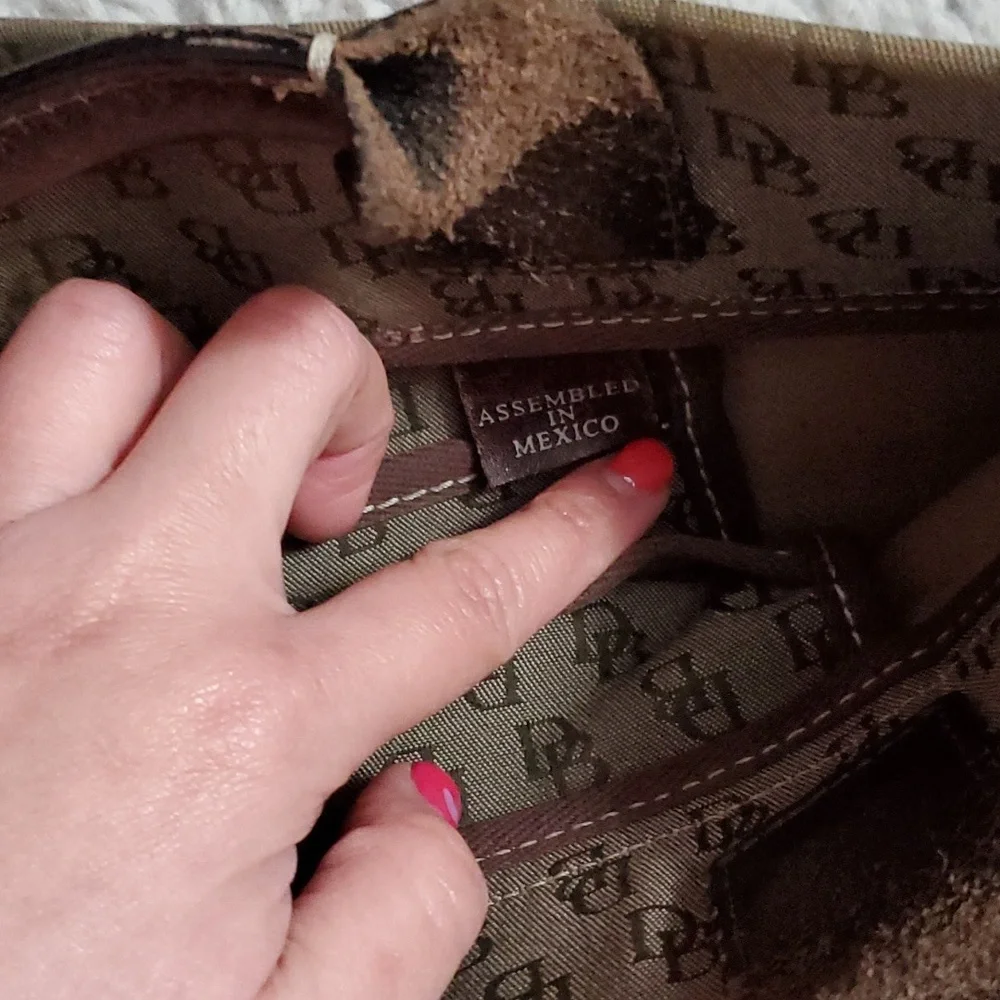 DOONEY & BOURKE monogram tassel tote bag